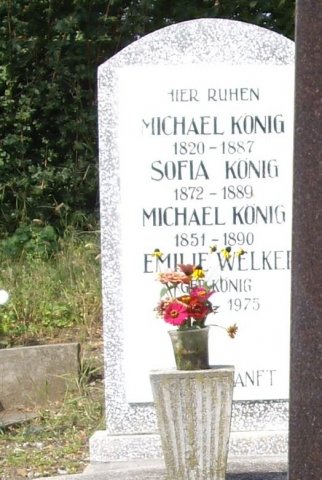 Koenig Michael 1820-1887 Grabstein
